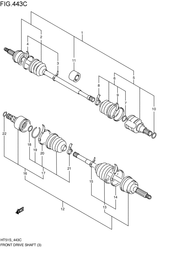 front-drive shaft