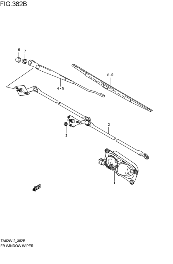 front wind windshield wiper