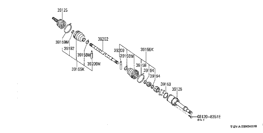 Front drive shaft (ff)