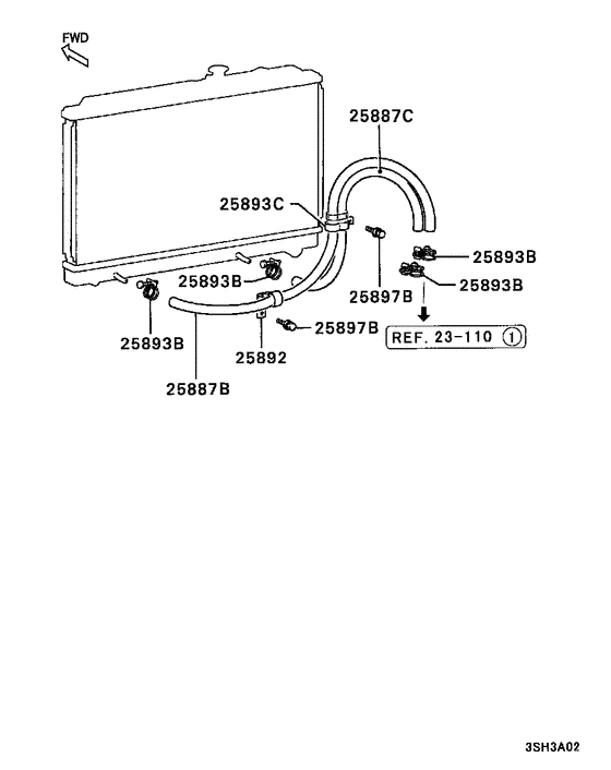 A/t oil cooler & tube