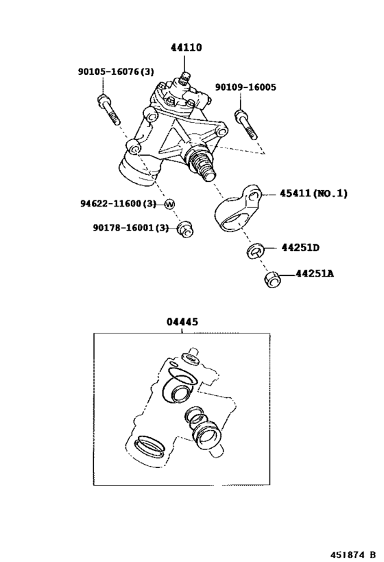 Front Steering Gear & Link