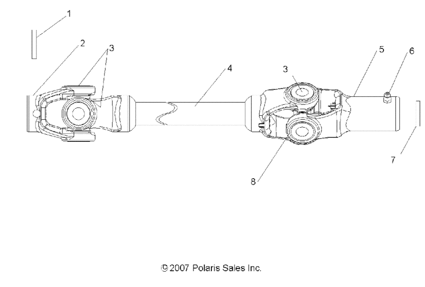 Drive train, front prop shaft