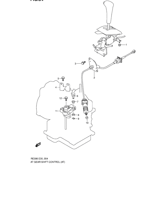 At gear shift control