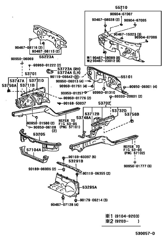 Front Fender Apron & Dash Panel