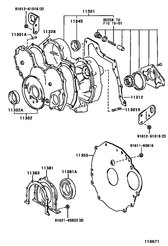 Timing Gear Cover & Rear End Plate