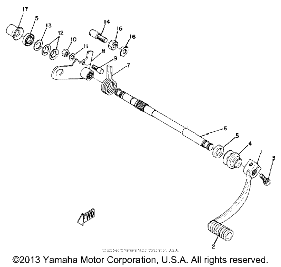 Shift shaft