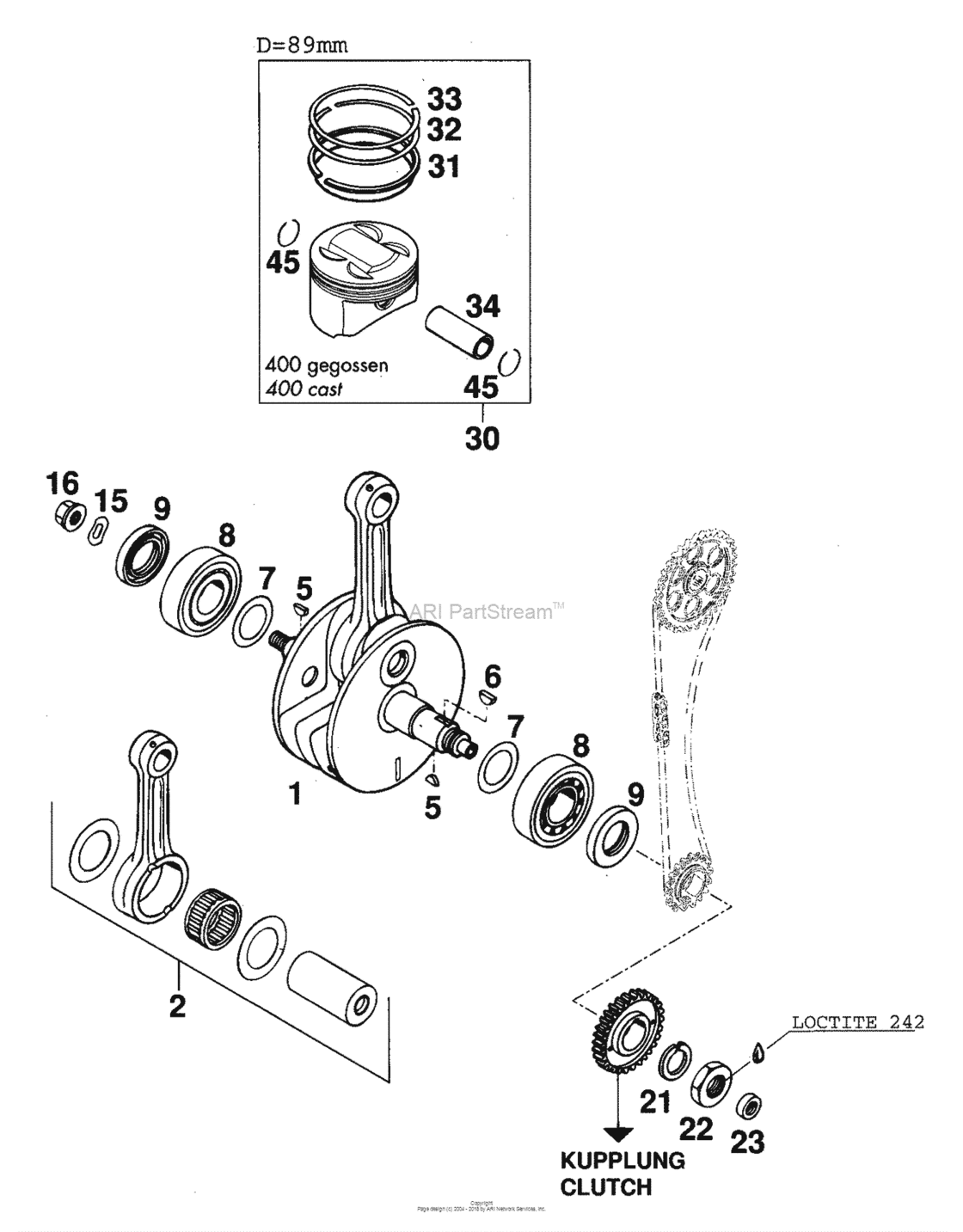 Crankshaft, Piston
