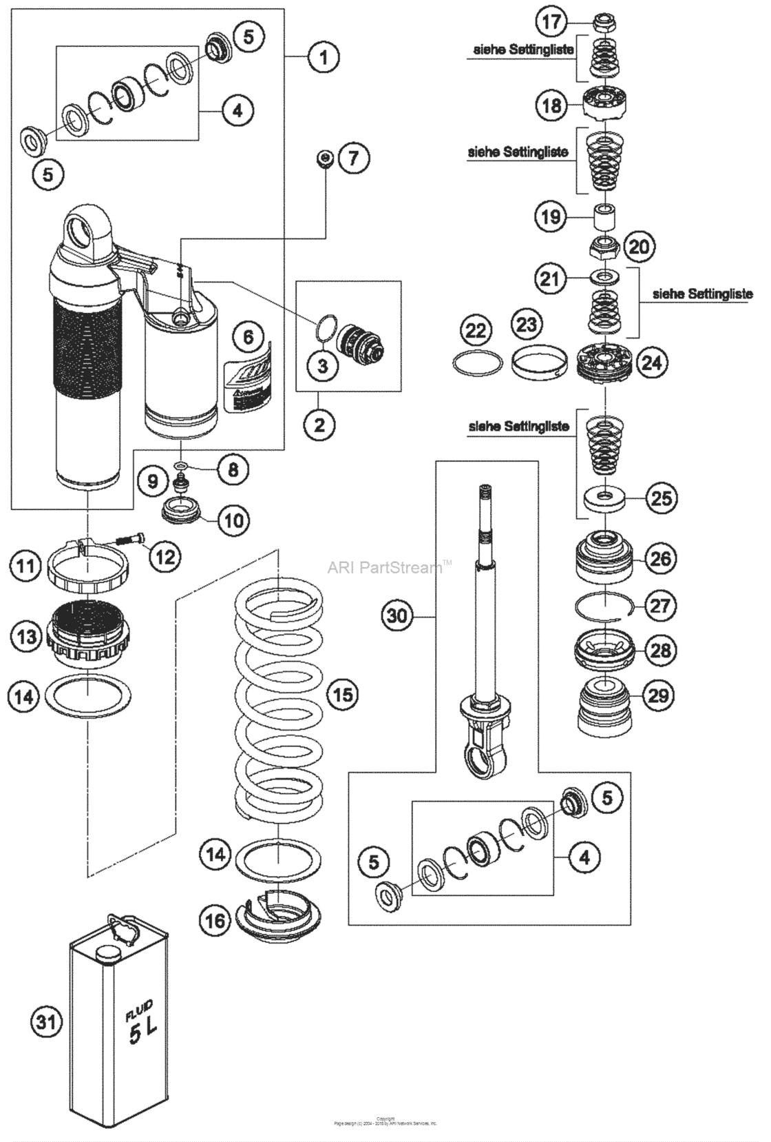 Monoshock, Disassembled