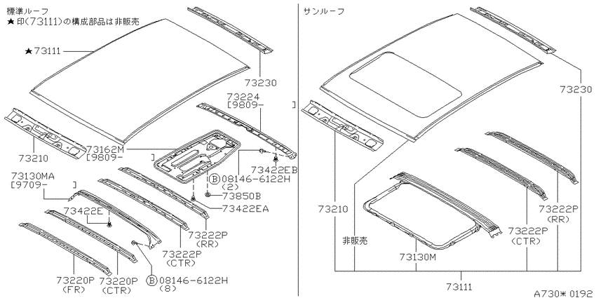 Roof panel & fitting