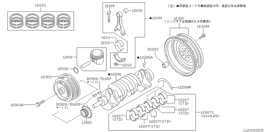 Piston,crankshaft & flywheel