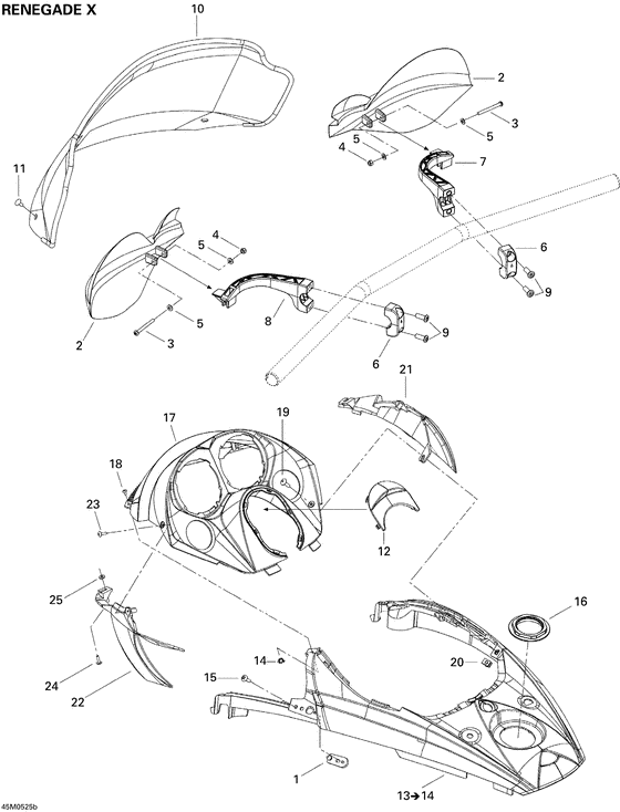 09- windshield and console renegade x