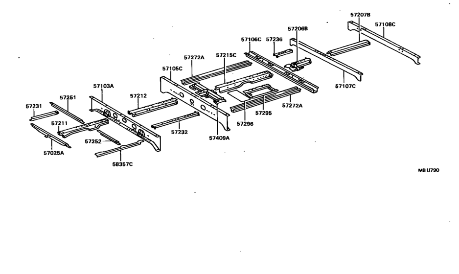 Rear Floor Panel & Rear Floor Member