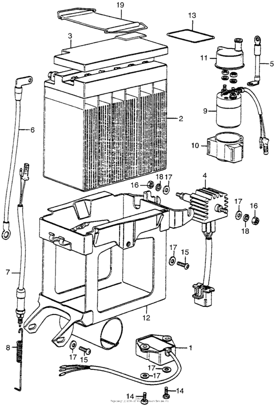 Battery + magnetic switch