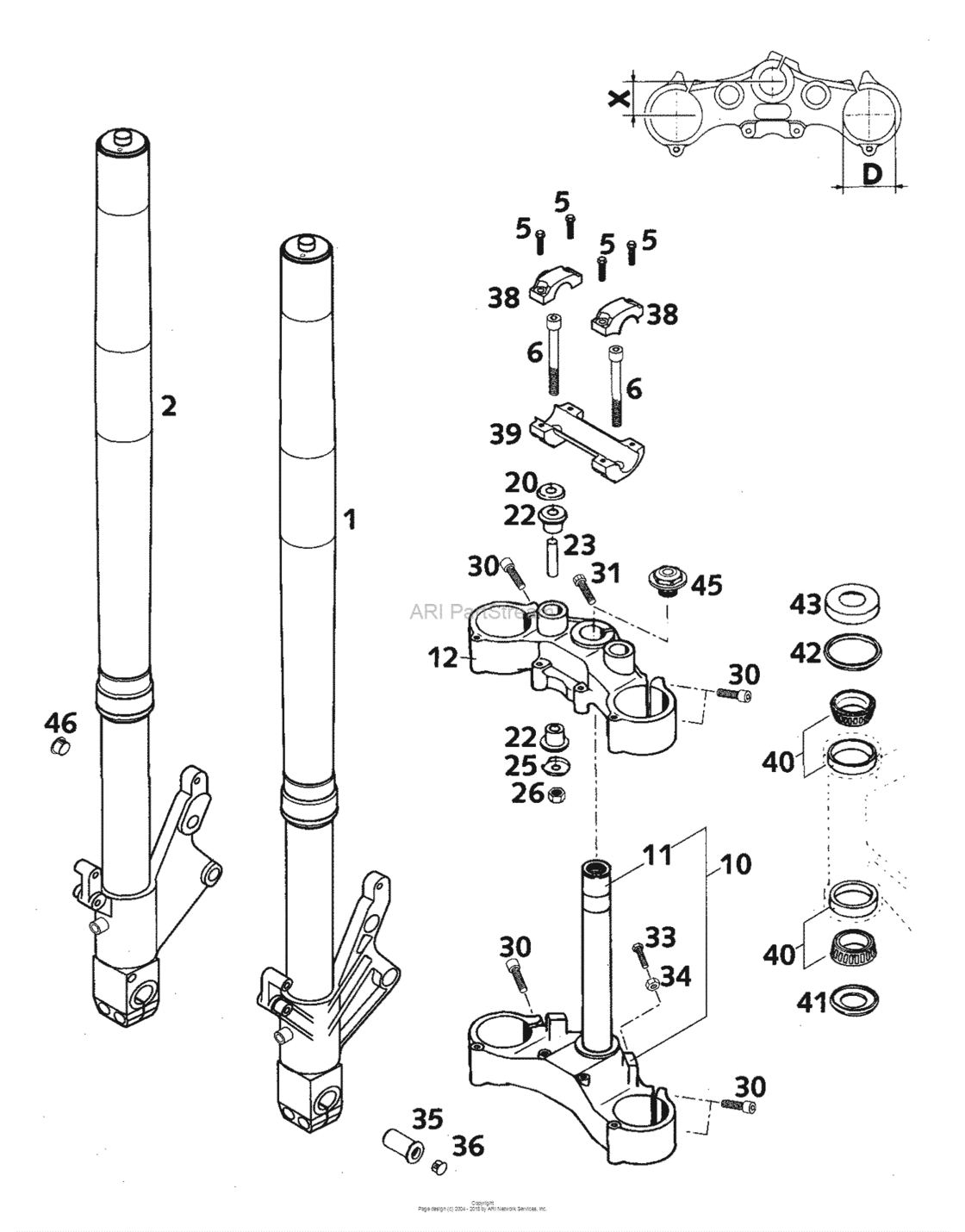 Front Fork White Power