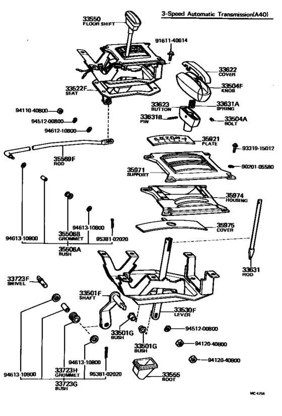 Shift Lever & Retainer
