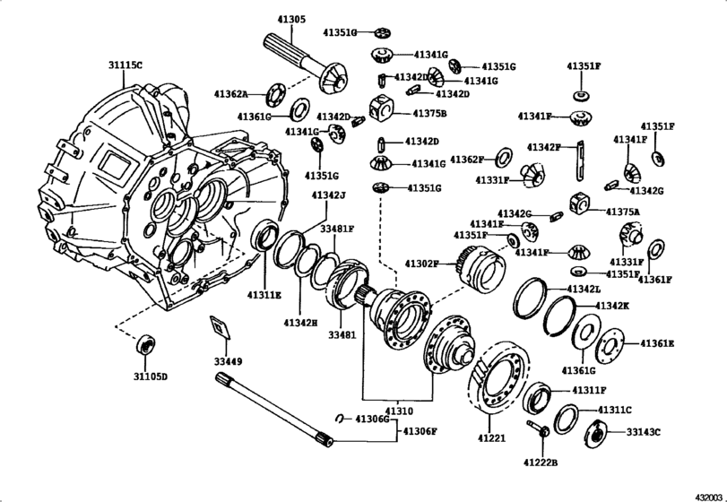 Front Axle Housing & Differential