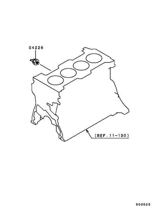Oil press switch or gauge unit