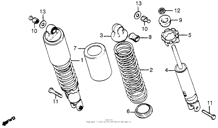 Rear shock absorber