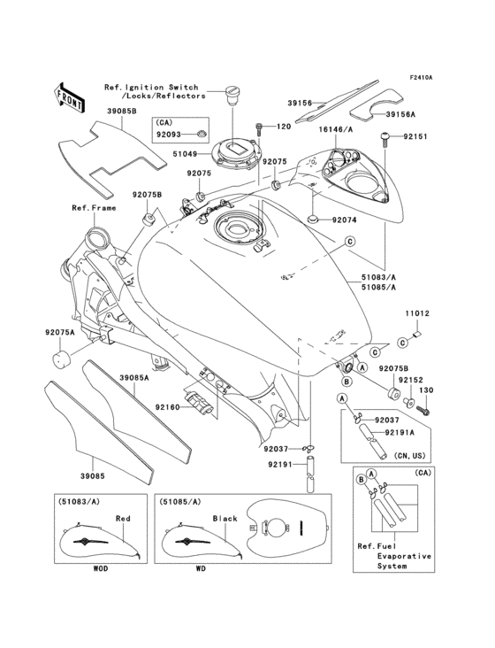 Fuel tank(1/5)(b8f/b8fa)