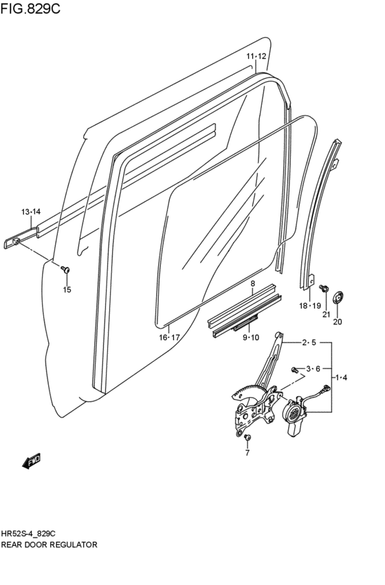 rear door regulator