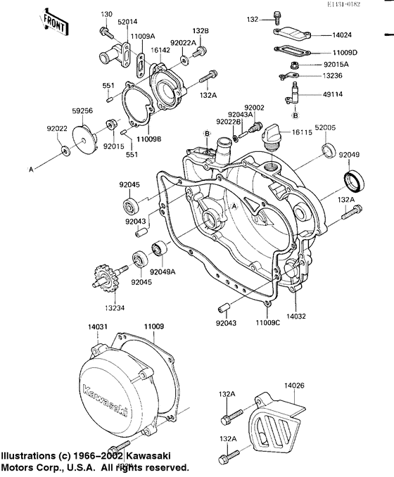 Engine covers/water pump