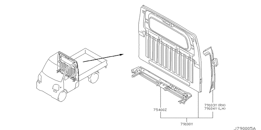 Rear panel & fitting