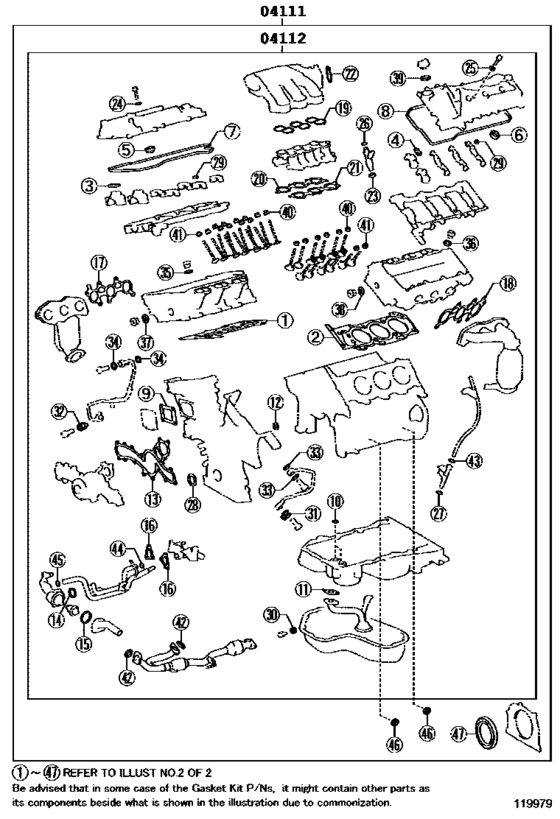 Engine Overhaul Gasket Kit