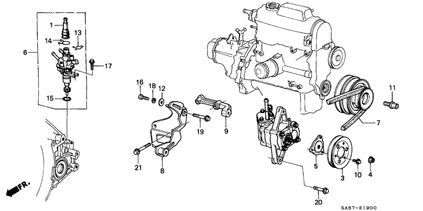 P.s. pump/speed sensor