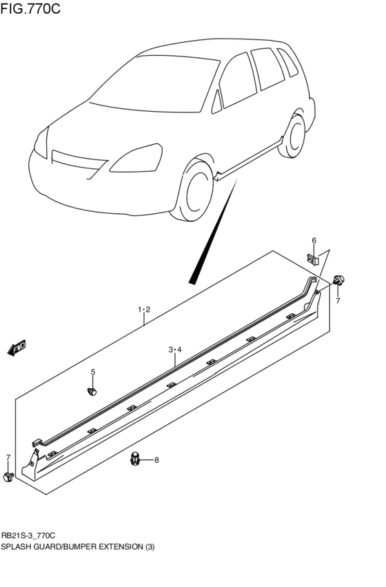 splash guard / bumper extension