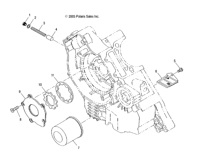 Oil pump and oil filter