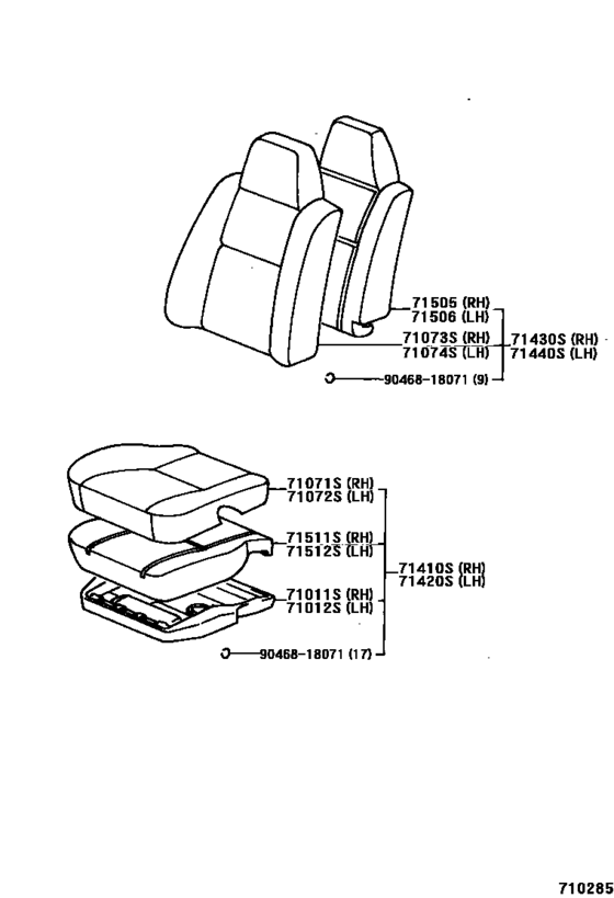 Front Seat & Seat Track