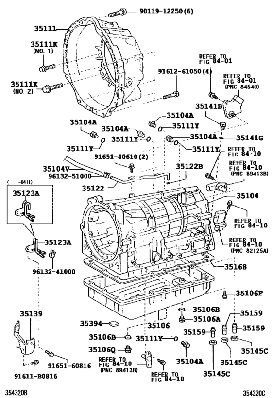 Transmission Case & Oil Pan (Atm)