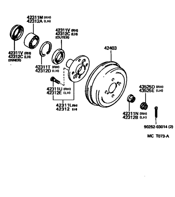Rear Axle Shaft & Hub