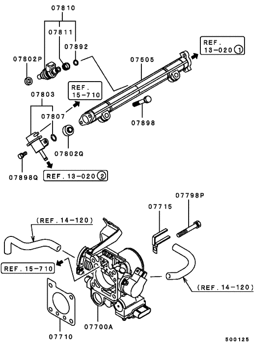 Injector & throttle body
