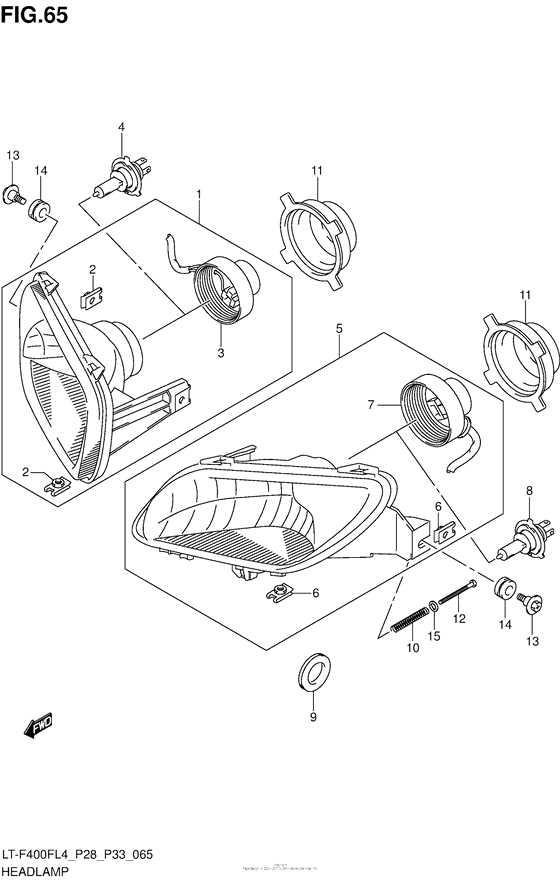 Headlamp (Lt-F400Fl4 P33)