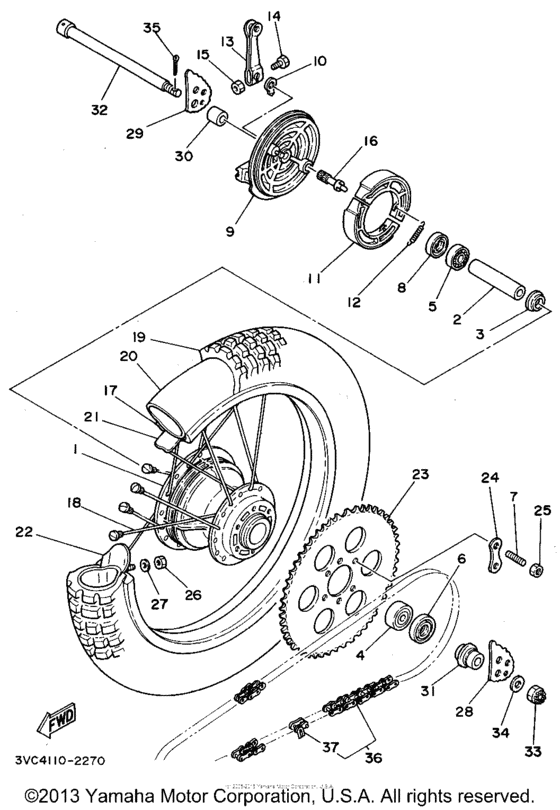 Rear wheel