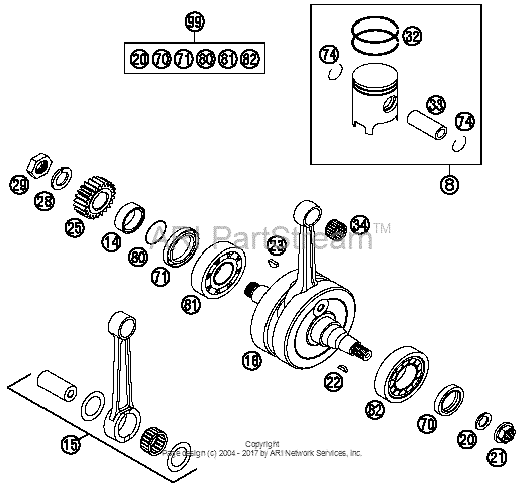 Crankshaft, Piston