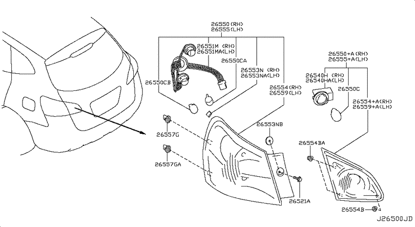 Rear combination lamp