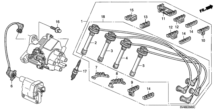 High tension cord/plug