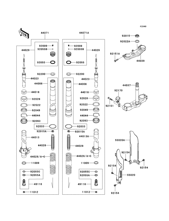 Front fork(1/2)