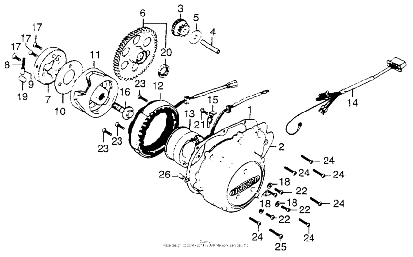 Alternator + crankcase cover