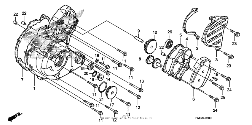 Left Crankcase Cover
