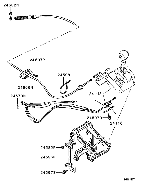 A/t floor shift linkage
