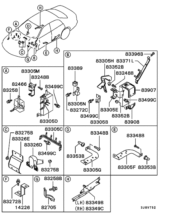 Wiring & attaching parts