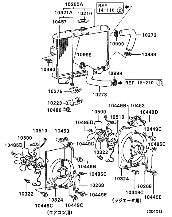 Radiator,hose & condenser tank