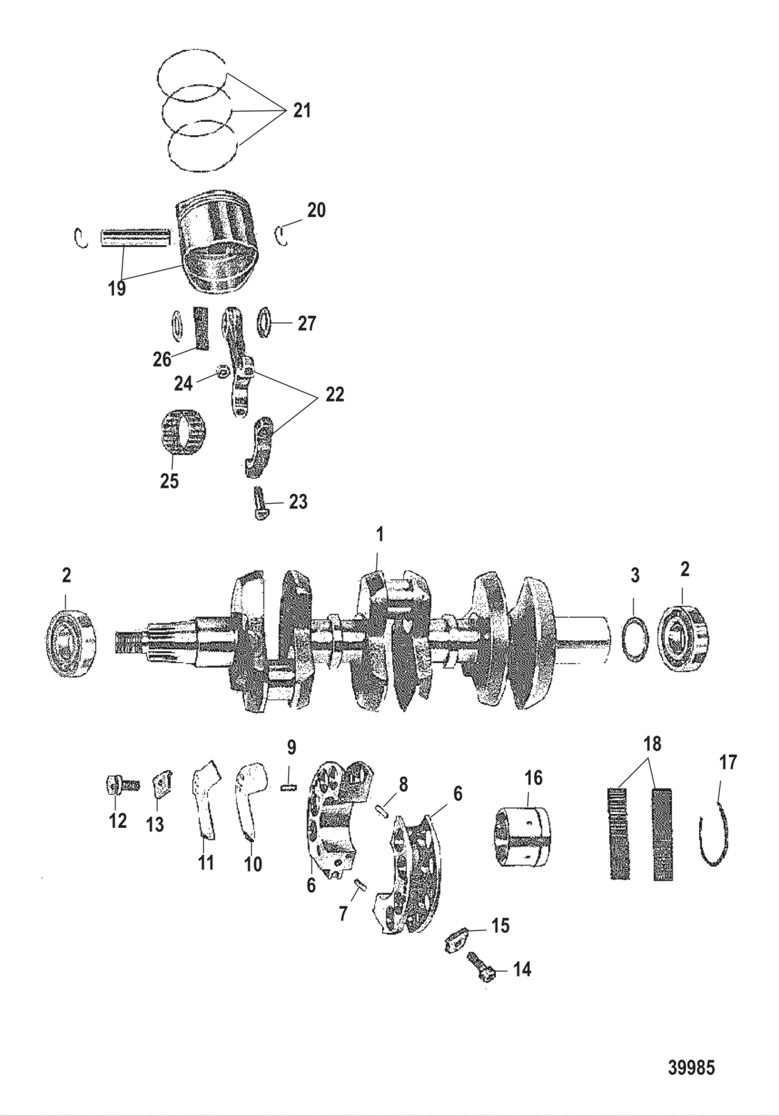 Crankshaft, Pistons And Connecting Rods