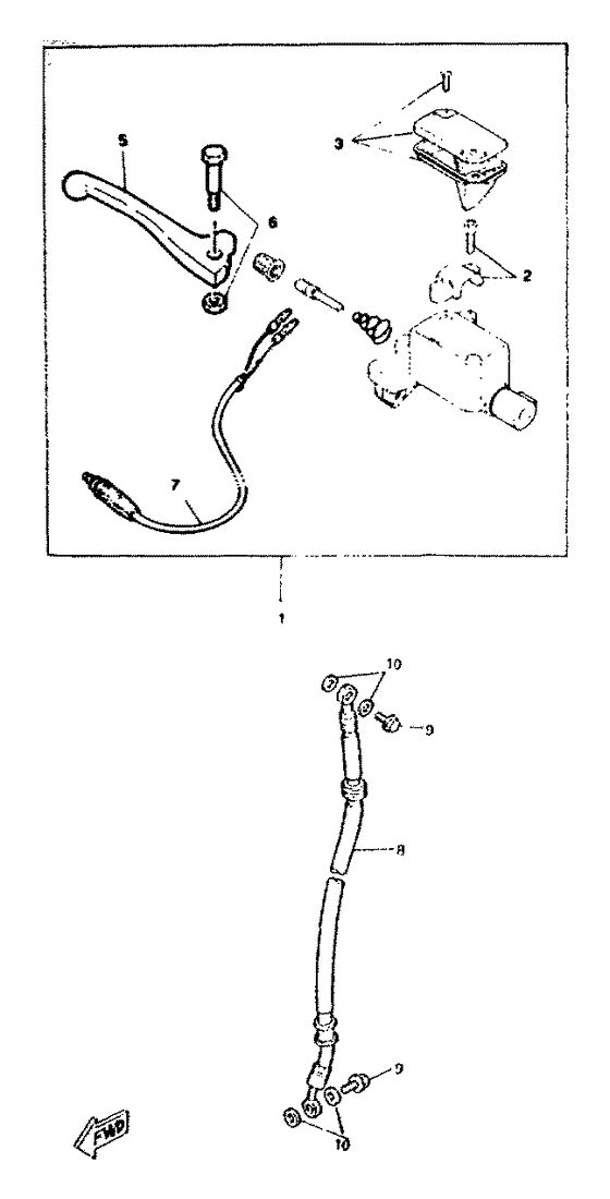 Front master cylinder