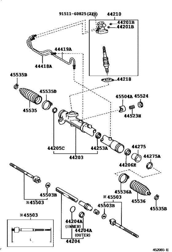 Front Steering Gear & Link