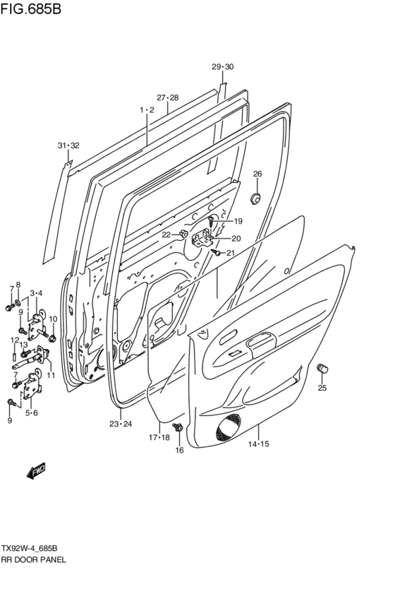 rear door panel