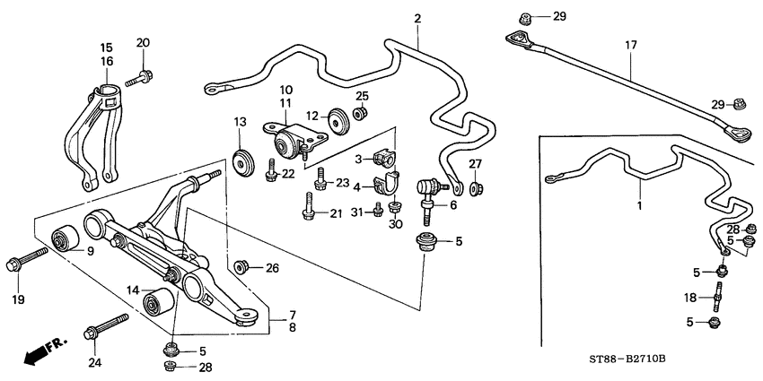 Front stabilizer/ front lower arm